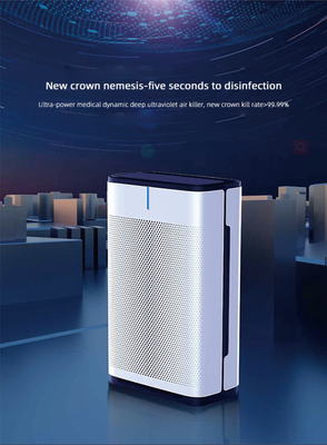 Remove Dust Bad Smells UVC LED Air Purifier 29db Super Quiet Sleep Mode For Bedroom