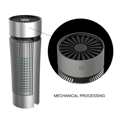 Mini Portable Car Ionizer Air Purifier Hepa Filter Aluminum Alloy Shell