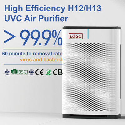 Ture H13 Activated Carbon Air Purifiers For Home Large Room 538 Sq Ft Coverage