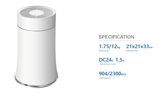 PM2.5 Anion Air Purifier Low Noise FDA Cleared Medical Air Purifier