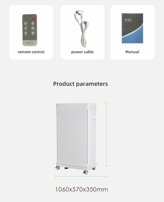 H13 True HEPA Filter Air Purifier Smart WiFi PM2.5 Monitor For Large Room