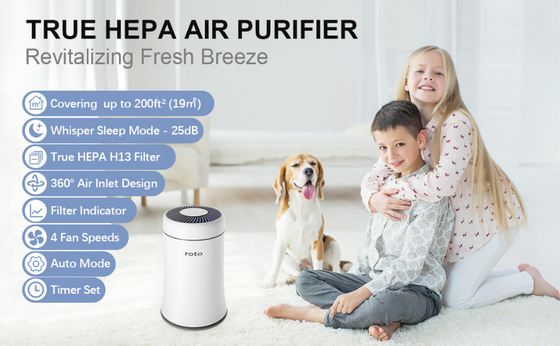 Desktop Mini Anion Air Purifier With Hepa Filter KC Certificate